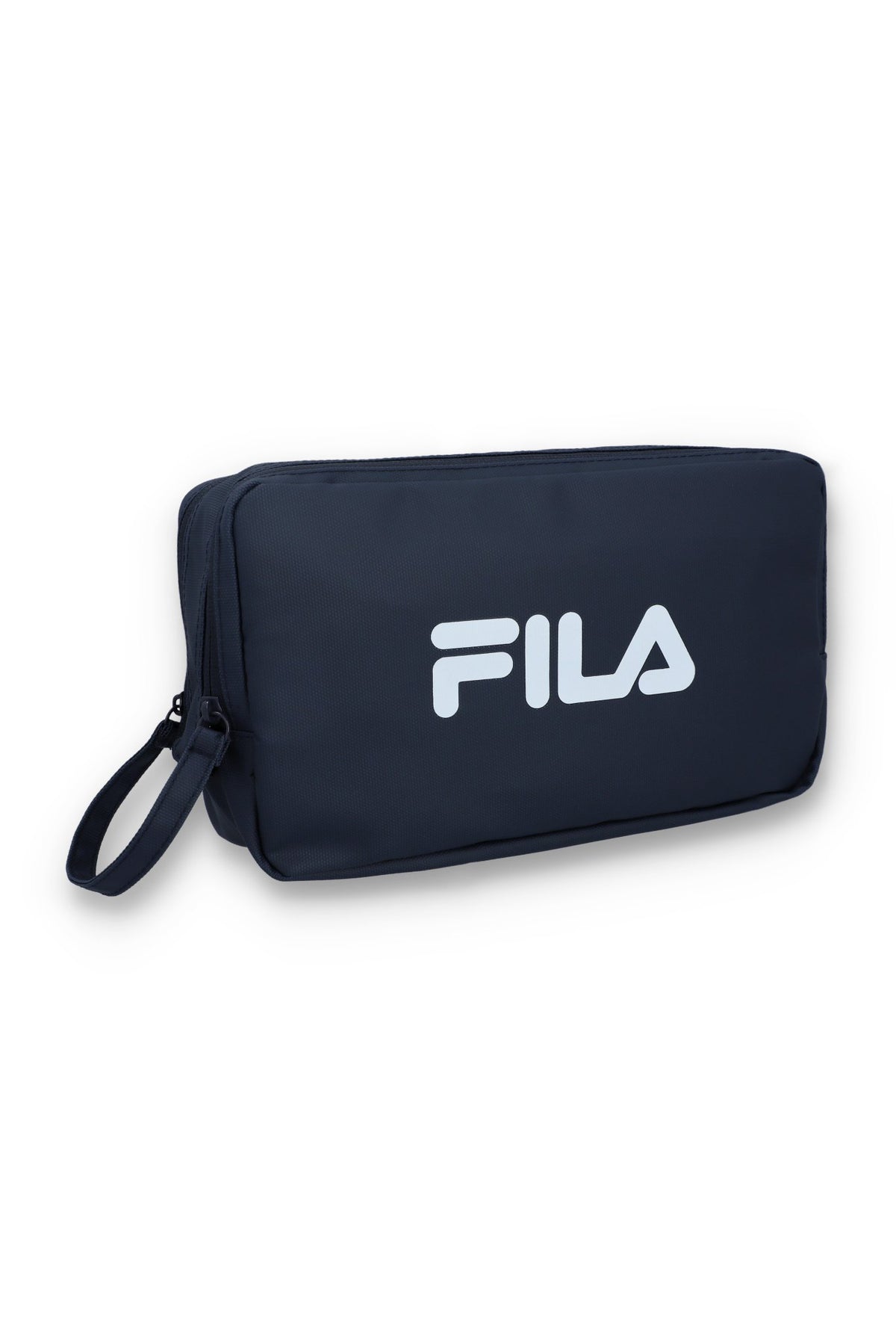 Navy Double Zip Washbag