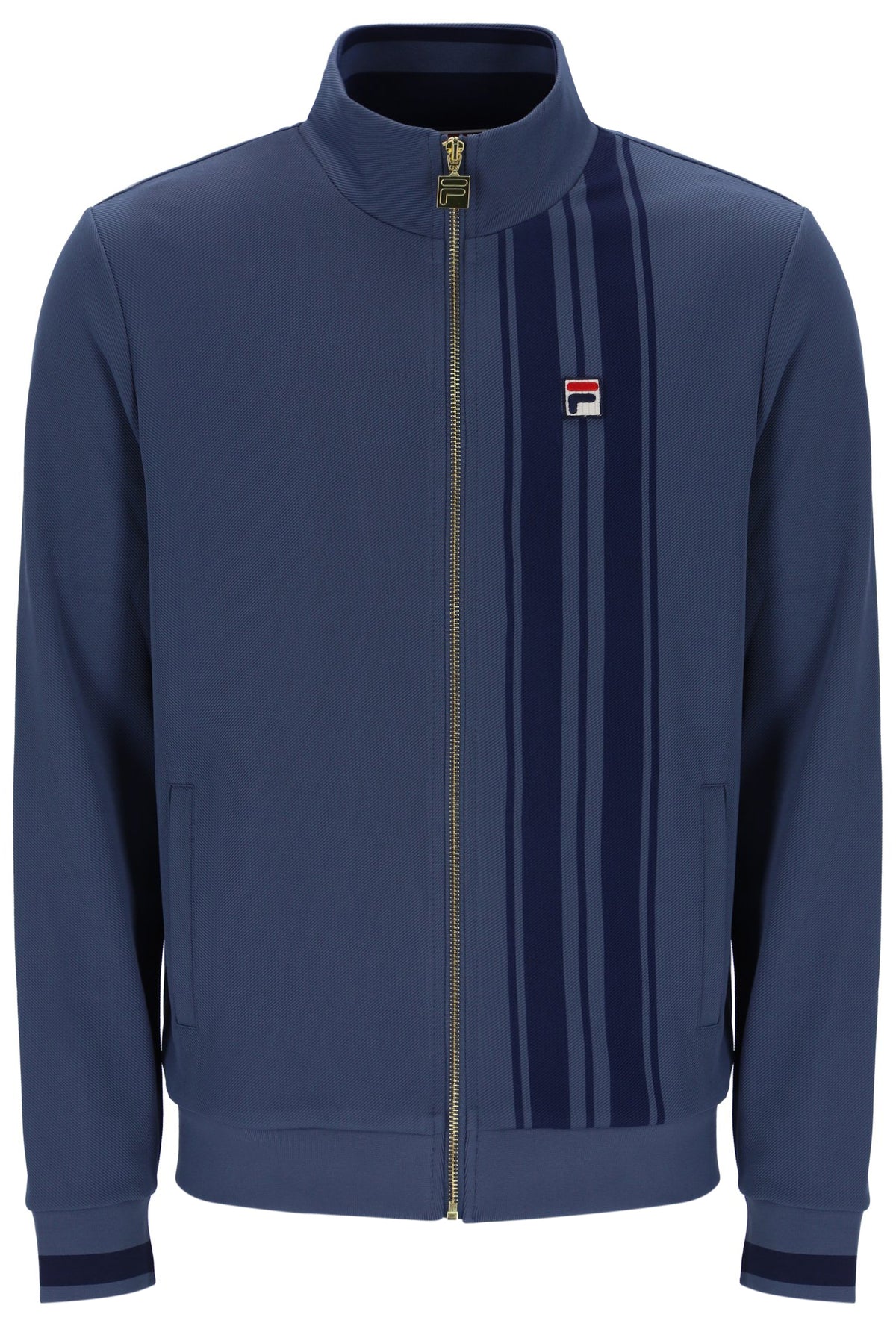 Vintage Indigo Dante Printed Stripe Track Top