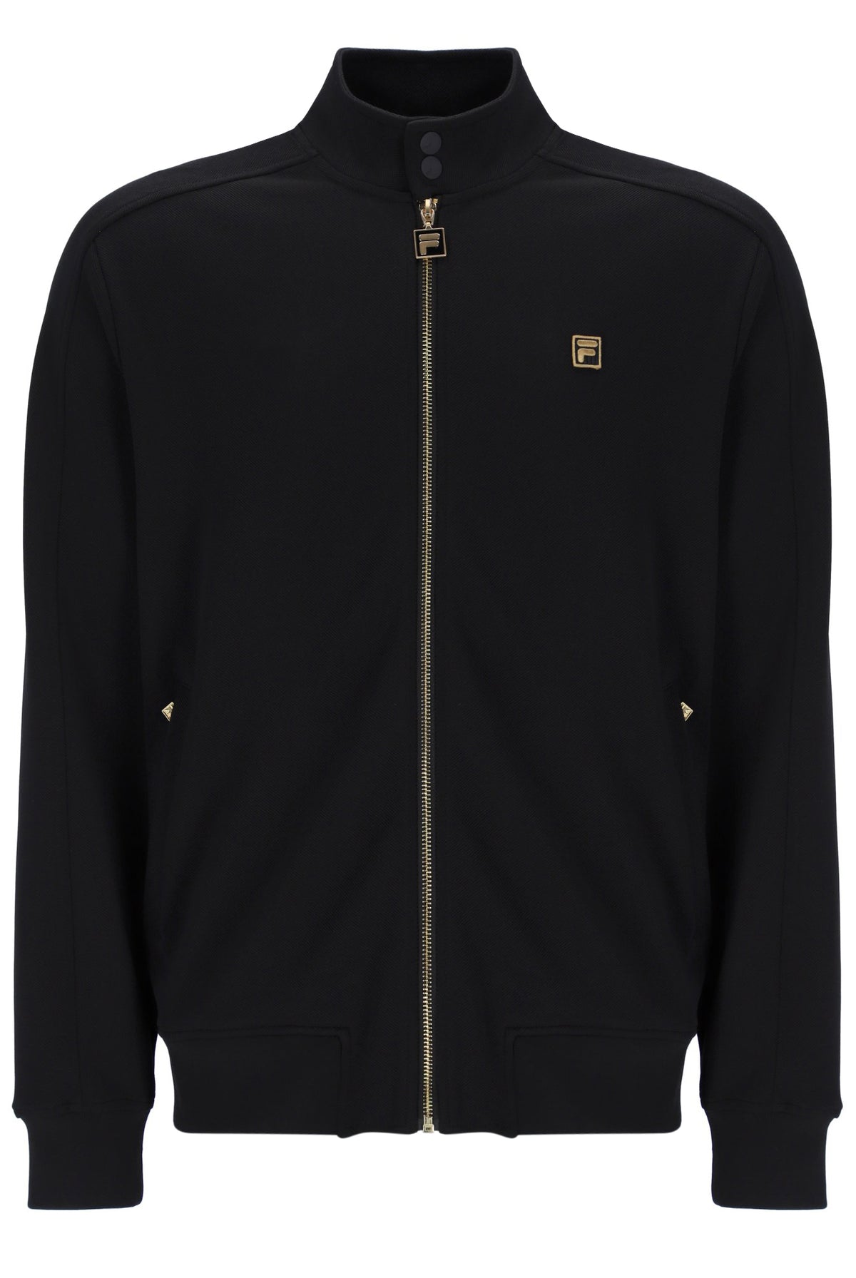 Black Davey Full Zip Track Top