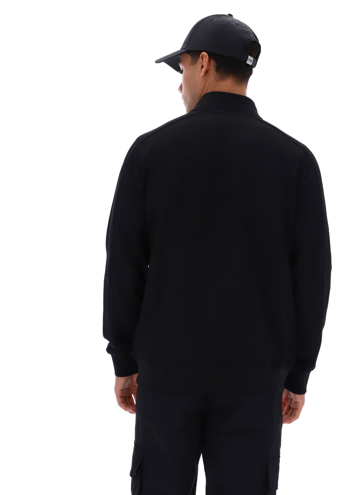 Black Davey Full Zip Track Top