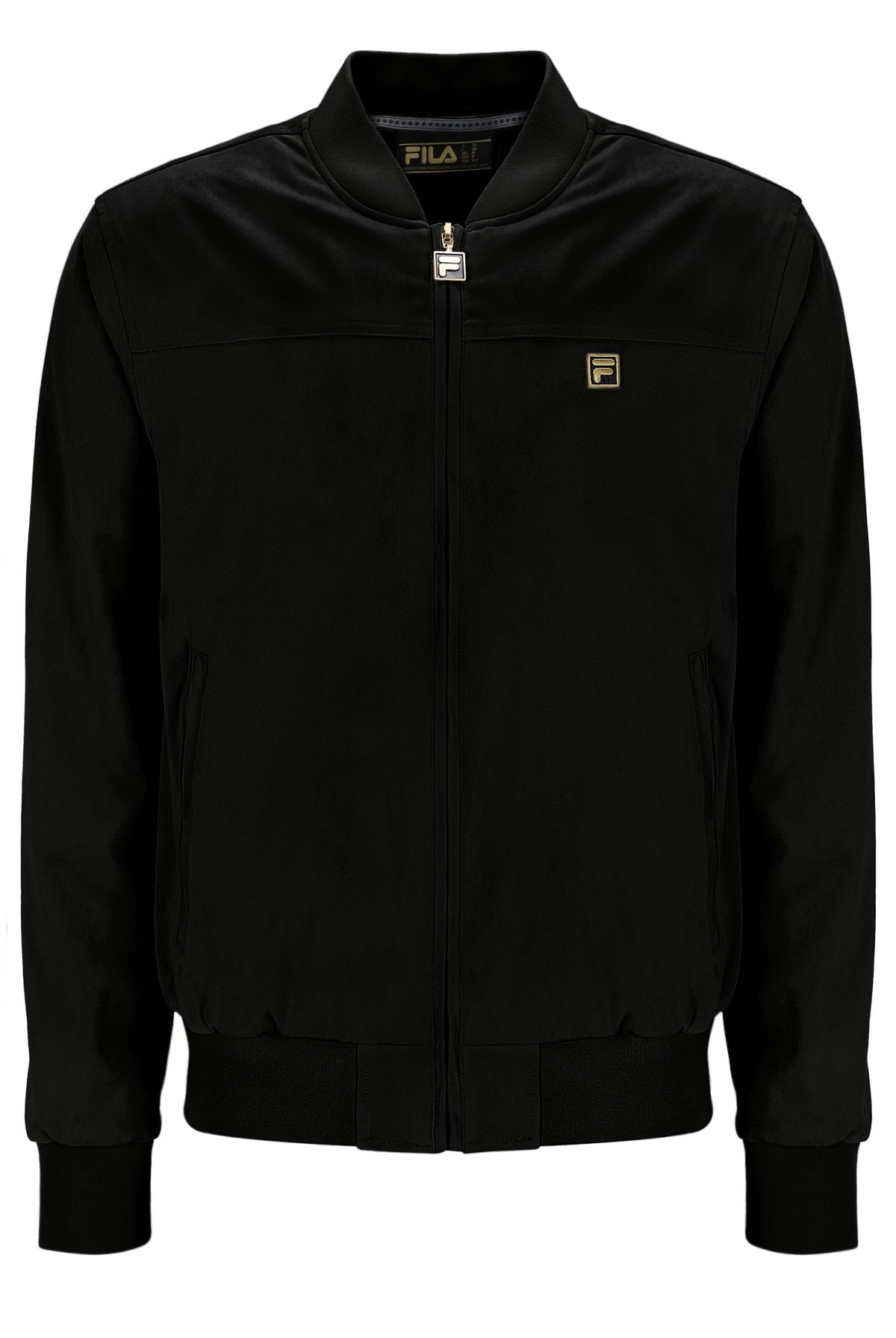 Black Dean Full Zip Faux Suede Jacket