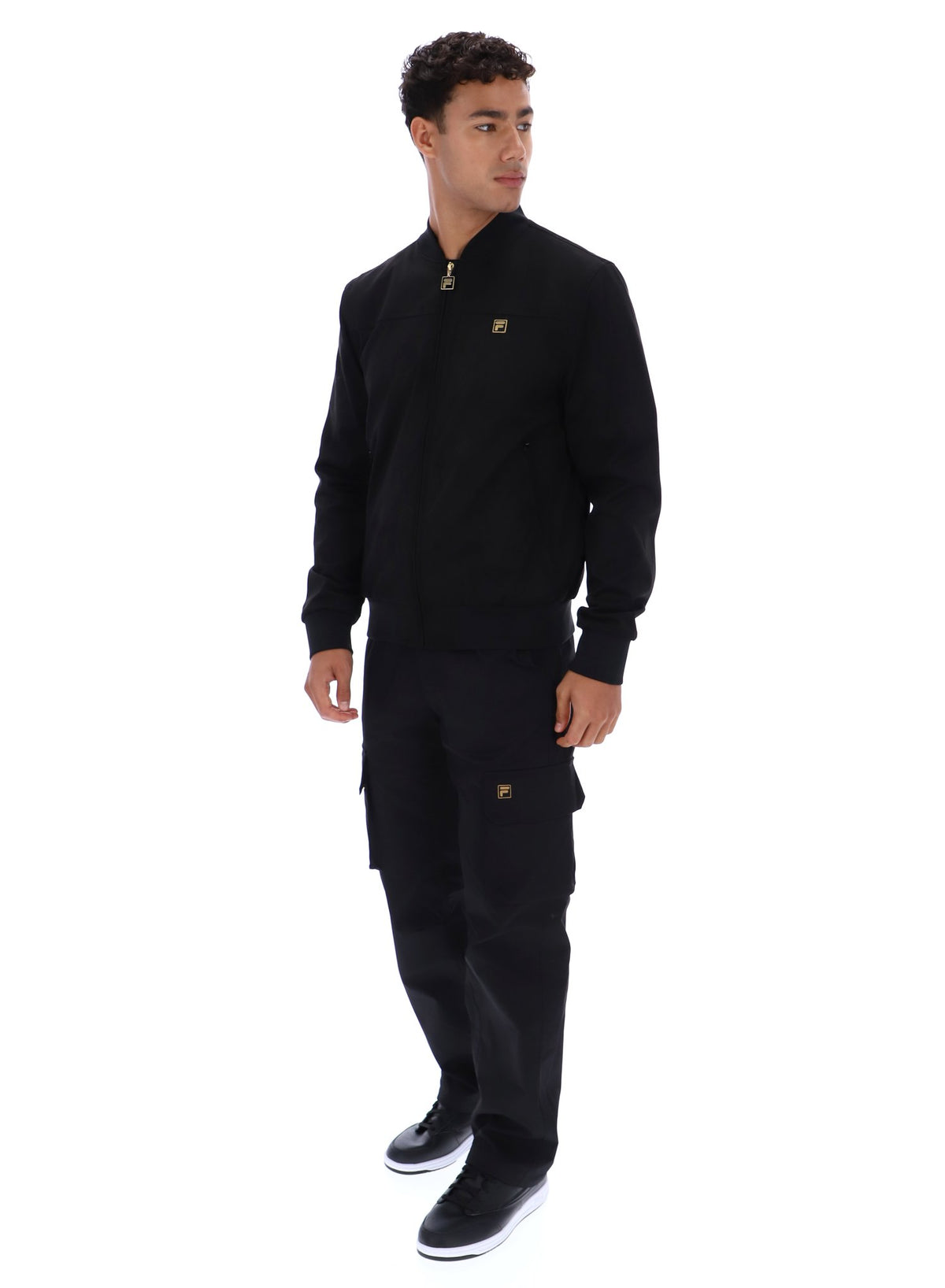 Black Dean Full Zip Faux Suede Jacket