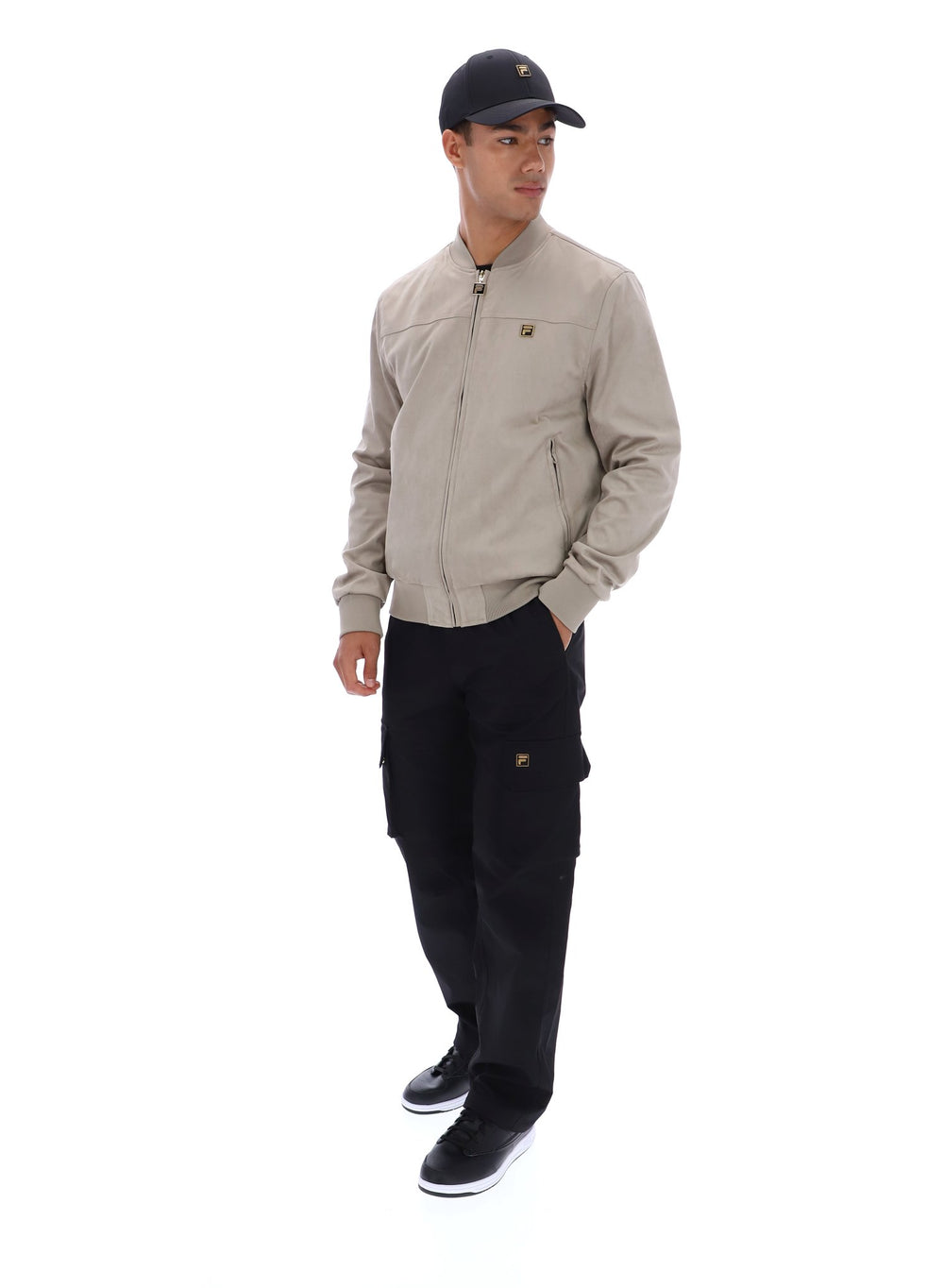 Dean Full Zip Faux Suede Jacket