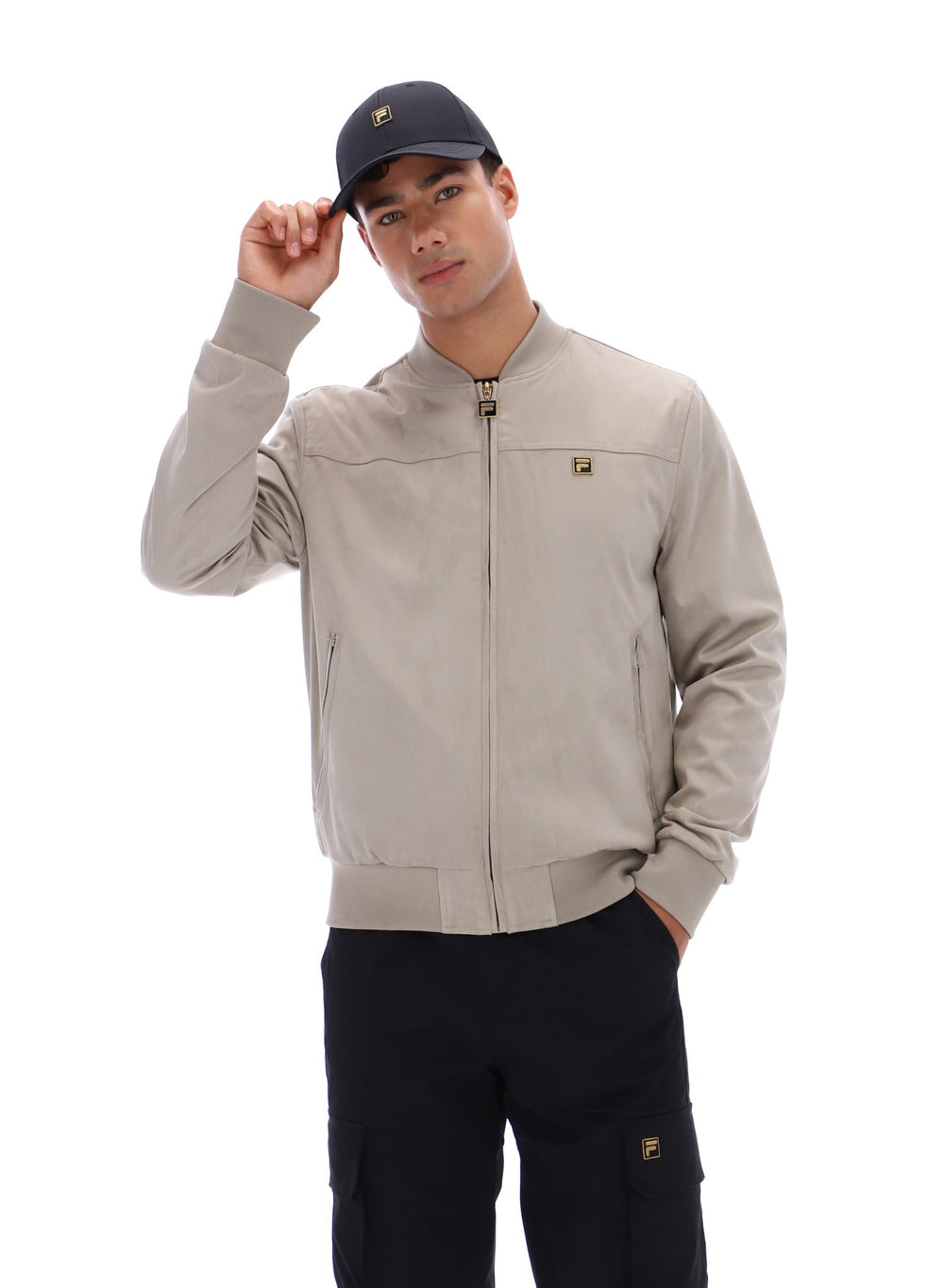 Dean Full Zip Faux Suede Jacket