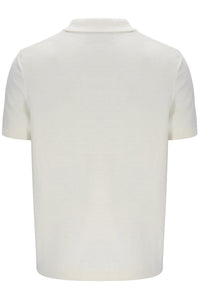 White polo shirt on a white background