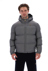 Gunmetal Desmond Hooded Puffer