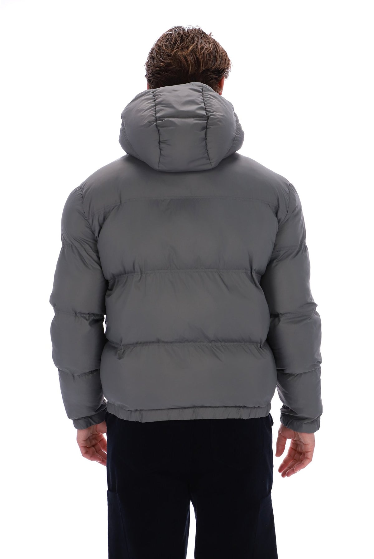 Gunmetal Desmond Hooded Puffer