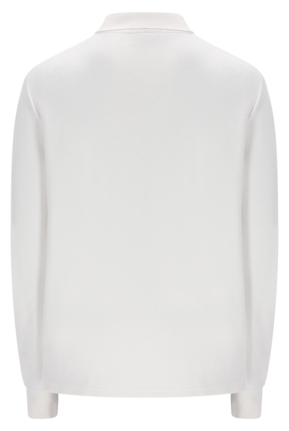 White Down Dino Long Sleeve Polo