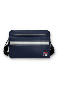 Fila Navy Durnes Faux Leather Flight Bag