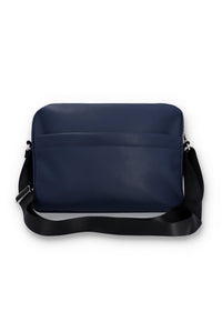 Fila Navy Durnes Faux Leather Flight Bag
