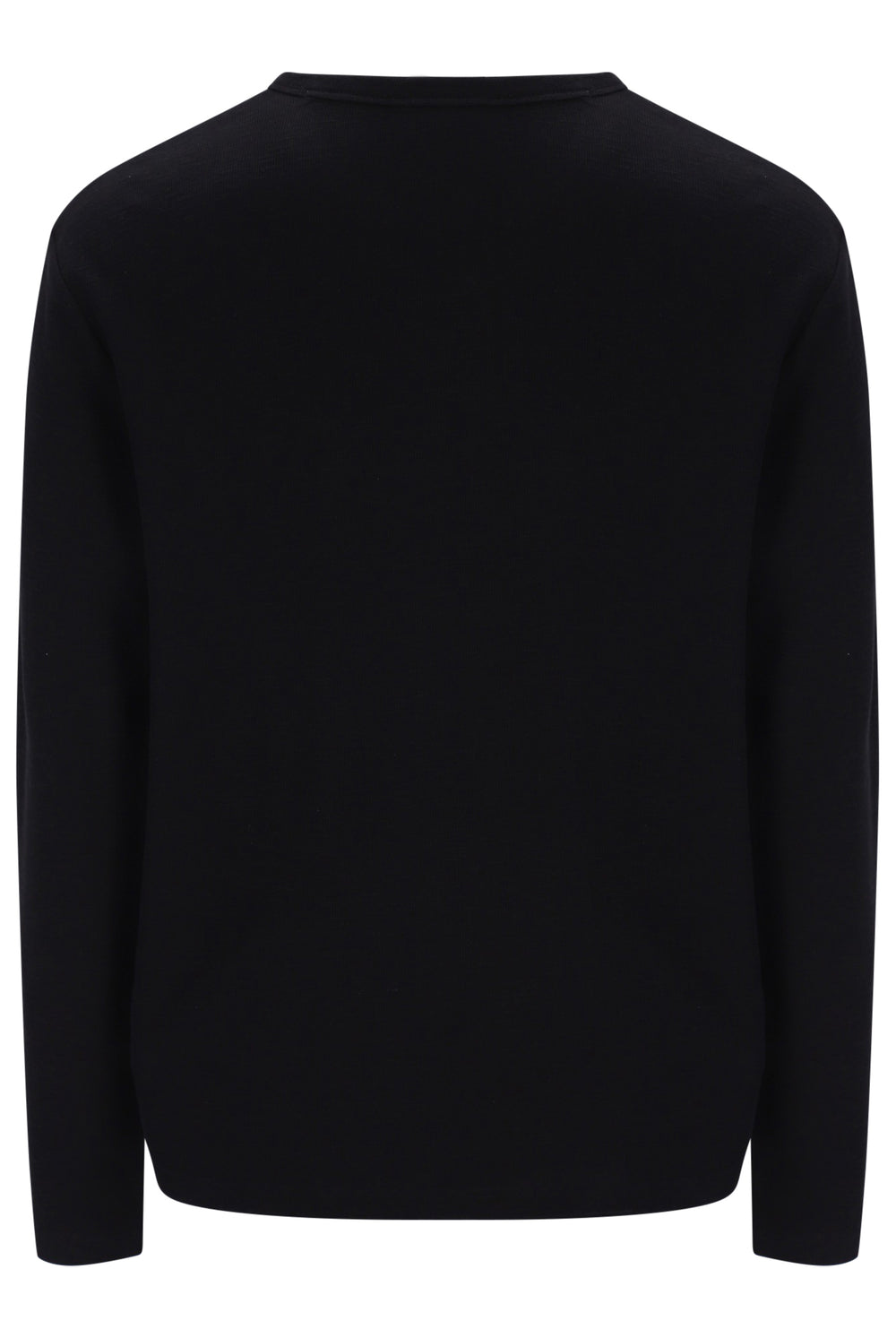 Displays the Black 'FILA' branded Elio Long Sleeve Slub T-Shirt