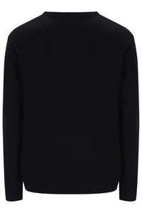 Displays the Black 'FILA' branded Elio Long Sleeve Slub T-Shirt