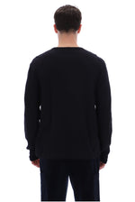 Black Elio Long Sleeve Slub T-Shirt