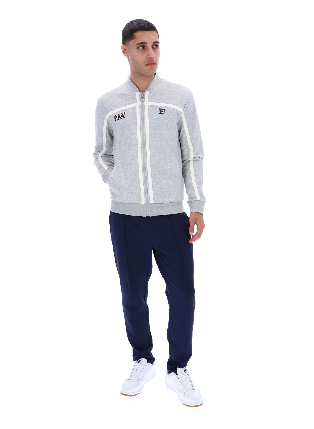 Grey Marl Emilio Track Top