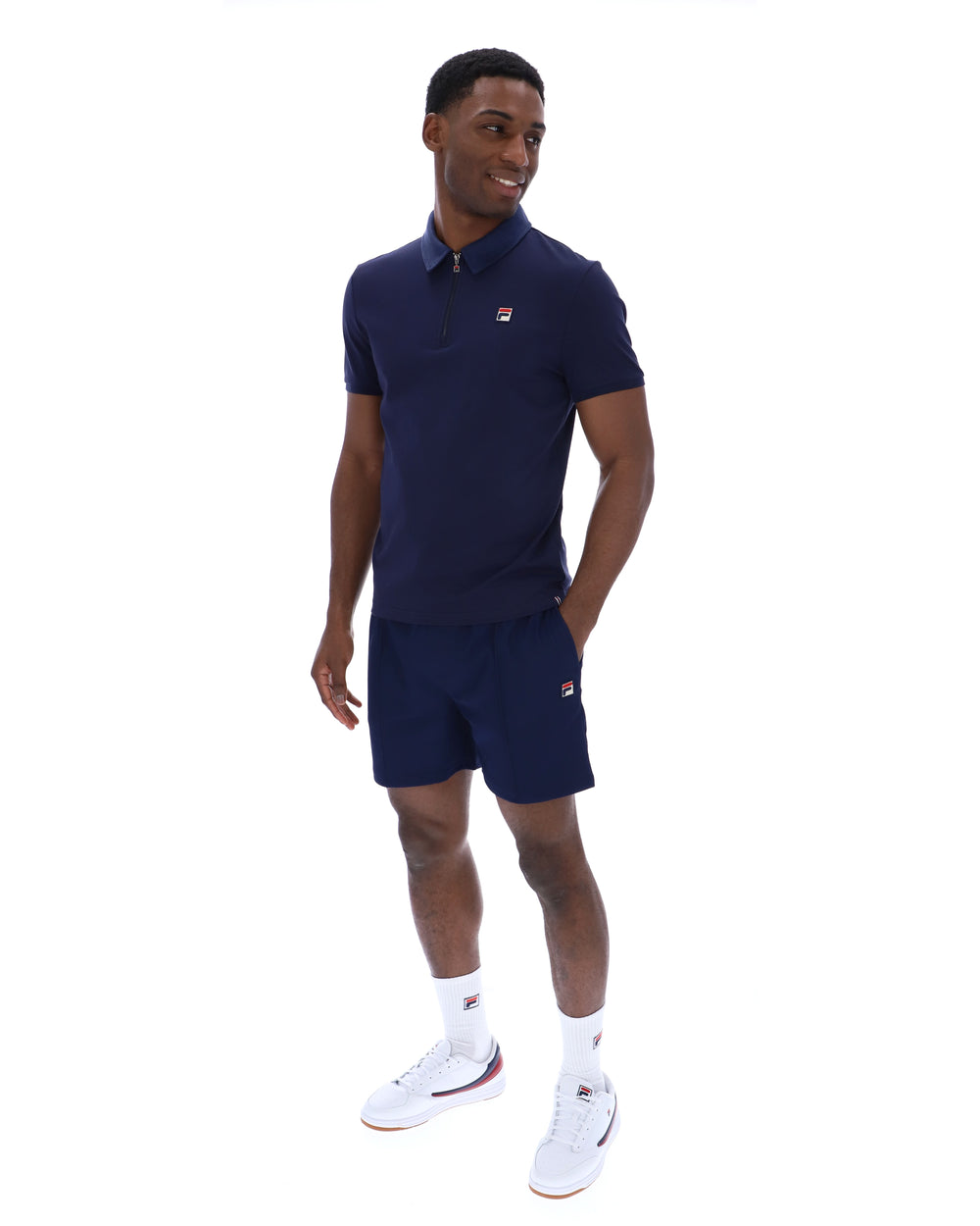 Fila Navy Ettore Zip Polo