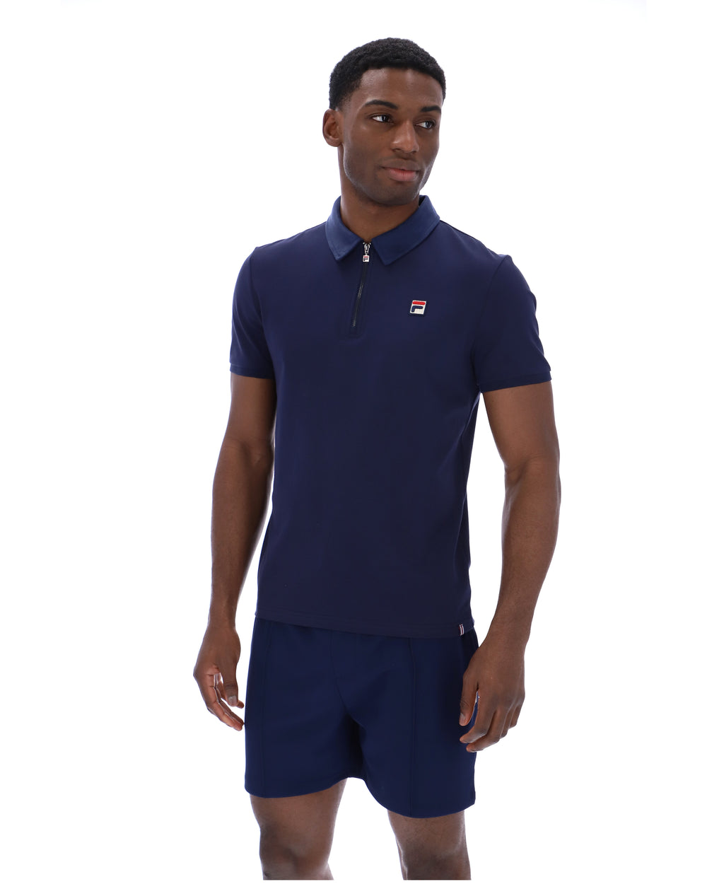 Fila Navy Ettore Zip Polo