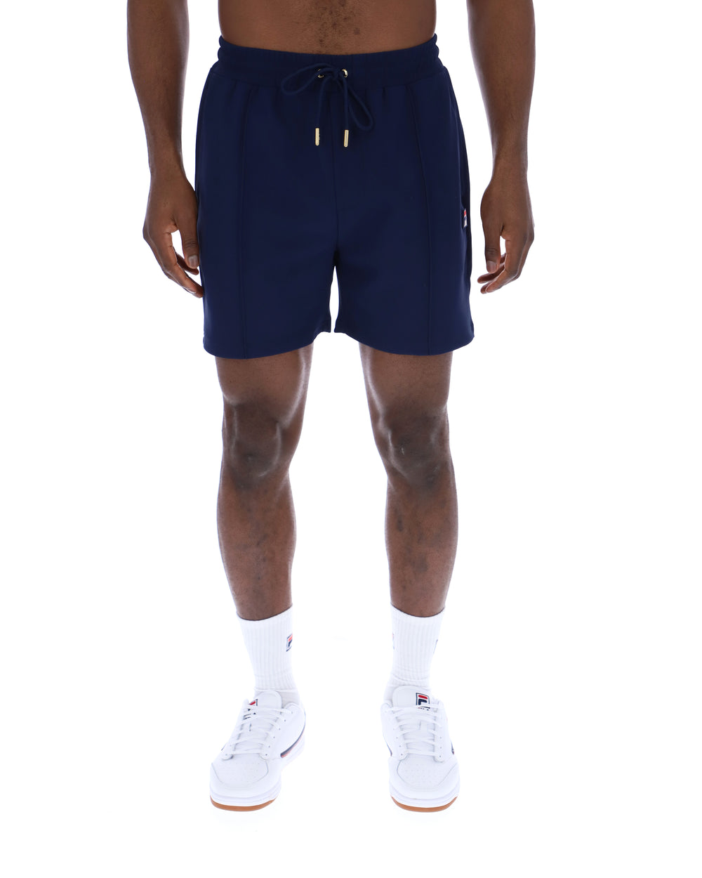 Fila Navy Eusebio Pin-Tuck Shorts