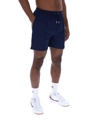 Fila Navy Eusebio Pin-Tuck Shorts