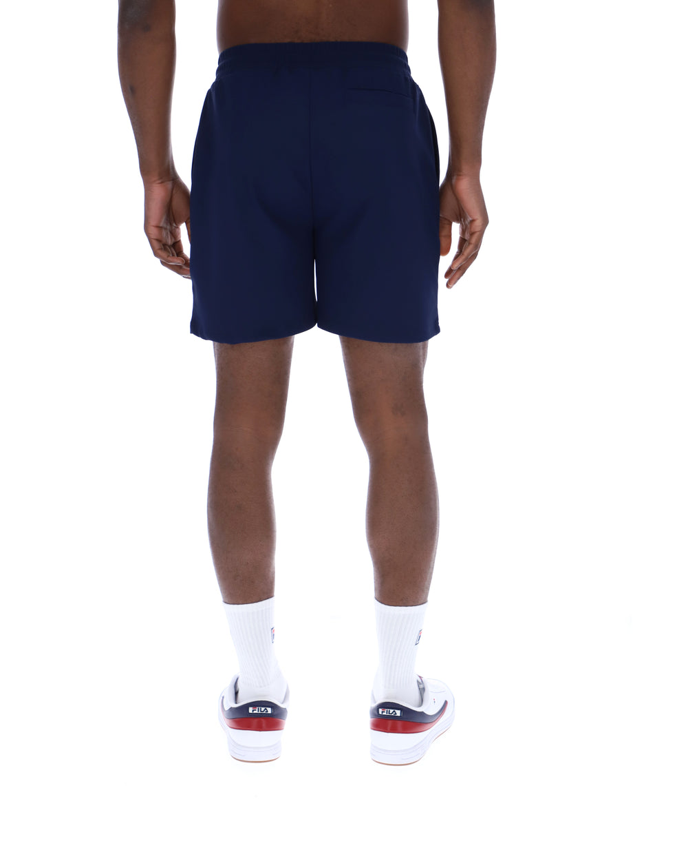 Fila Navy Eusebio Pin-Tuck Shorts