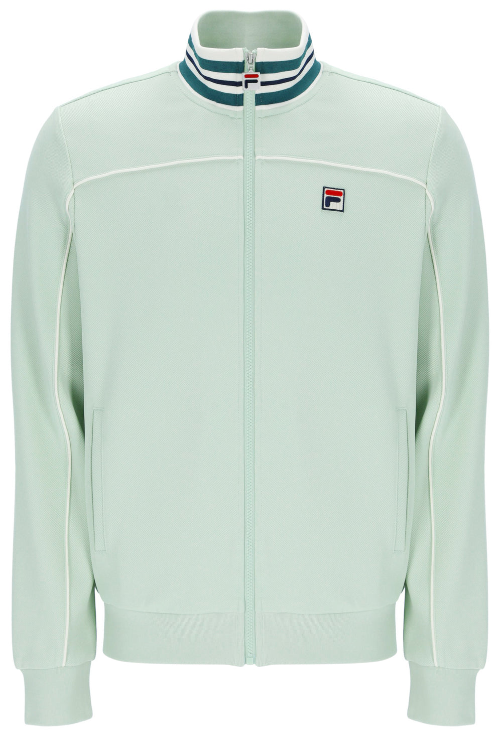 Light green tracksuit with a FILA logo on a white background