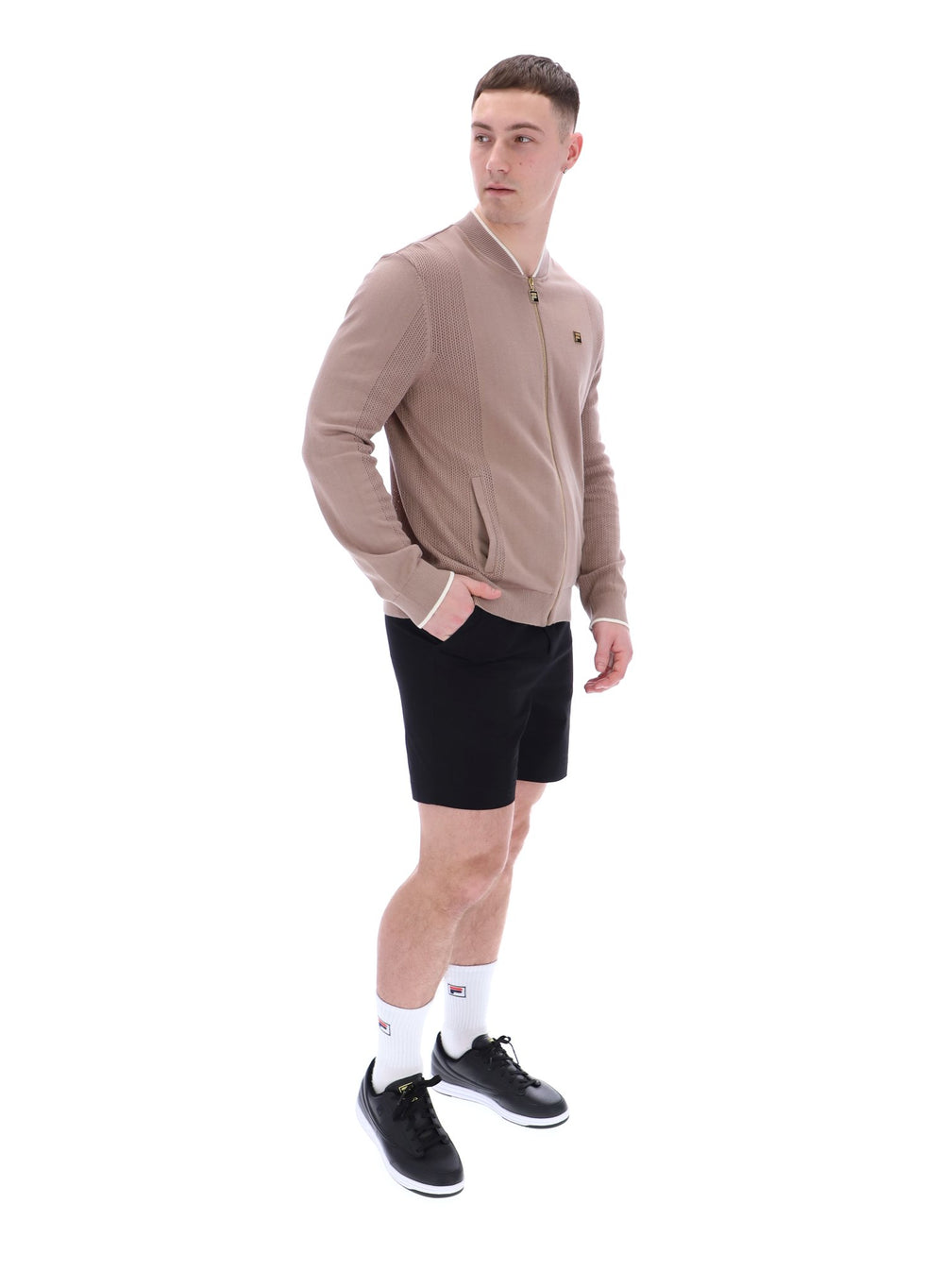 Ferguson Open Knit Pointelle Panel Tracktop