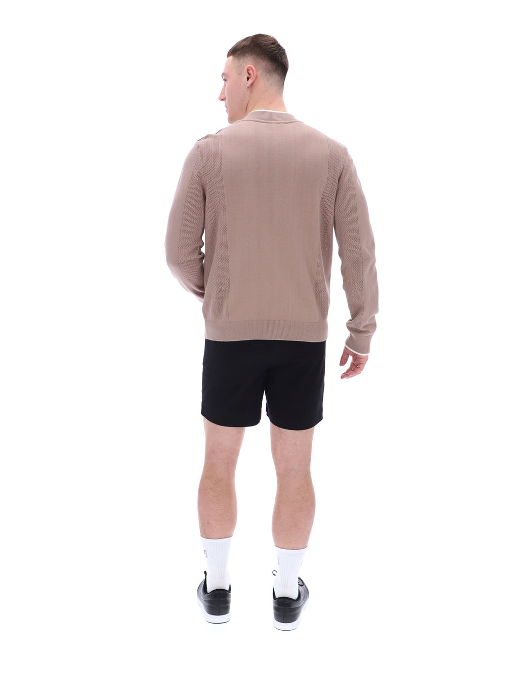 Ferguson Open Knit Pointelle Panel Tracktop