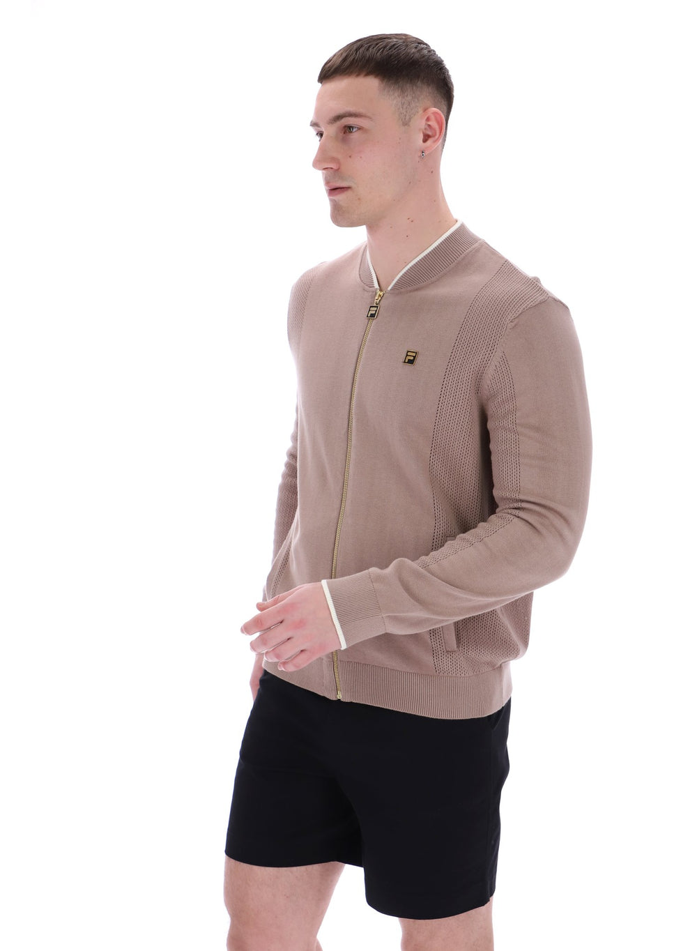Ferguson Open Knit Pointelle Panel Tracktop