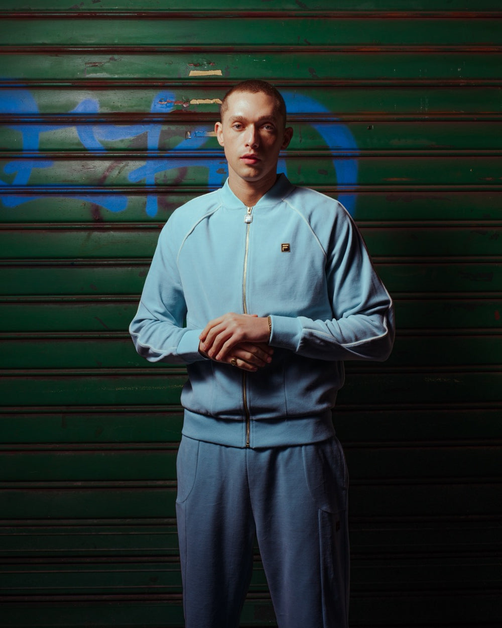 Sterling Blue Fella Velour Jacket