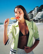 Jelena Cropped Zip Up Track Top