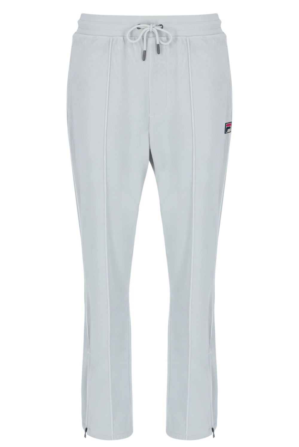 Light Grey sweatpants with a brand logo on a white background