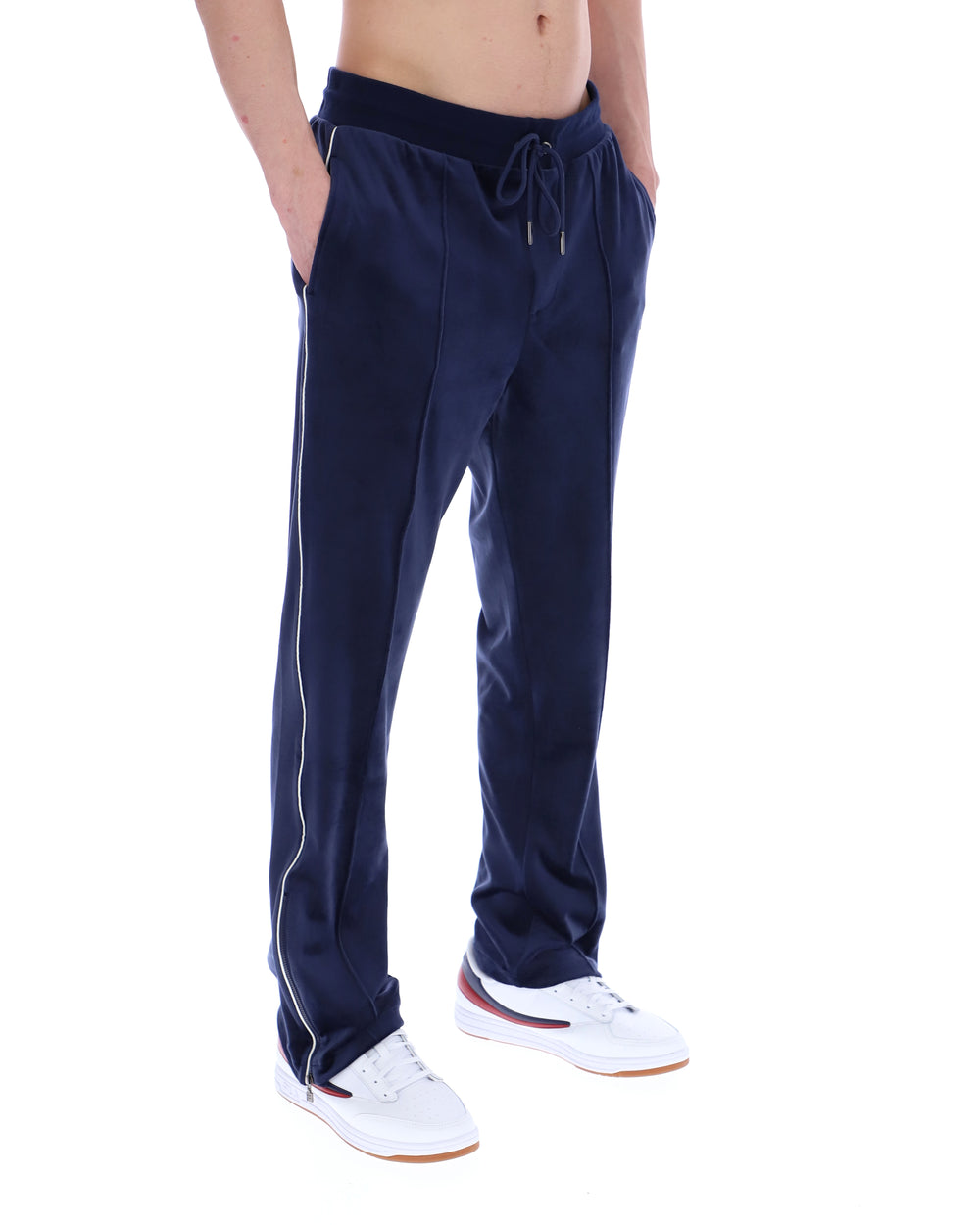 Fio Velour Straight-Leg Jogger
