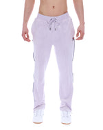 Misty Lilac Fio Velour Straight-Leg Jogger