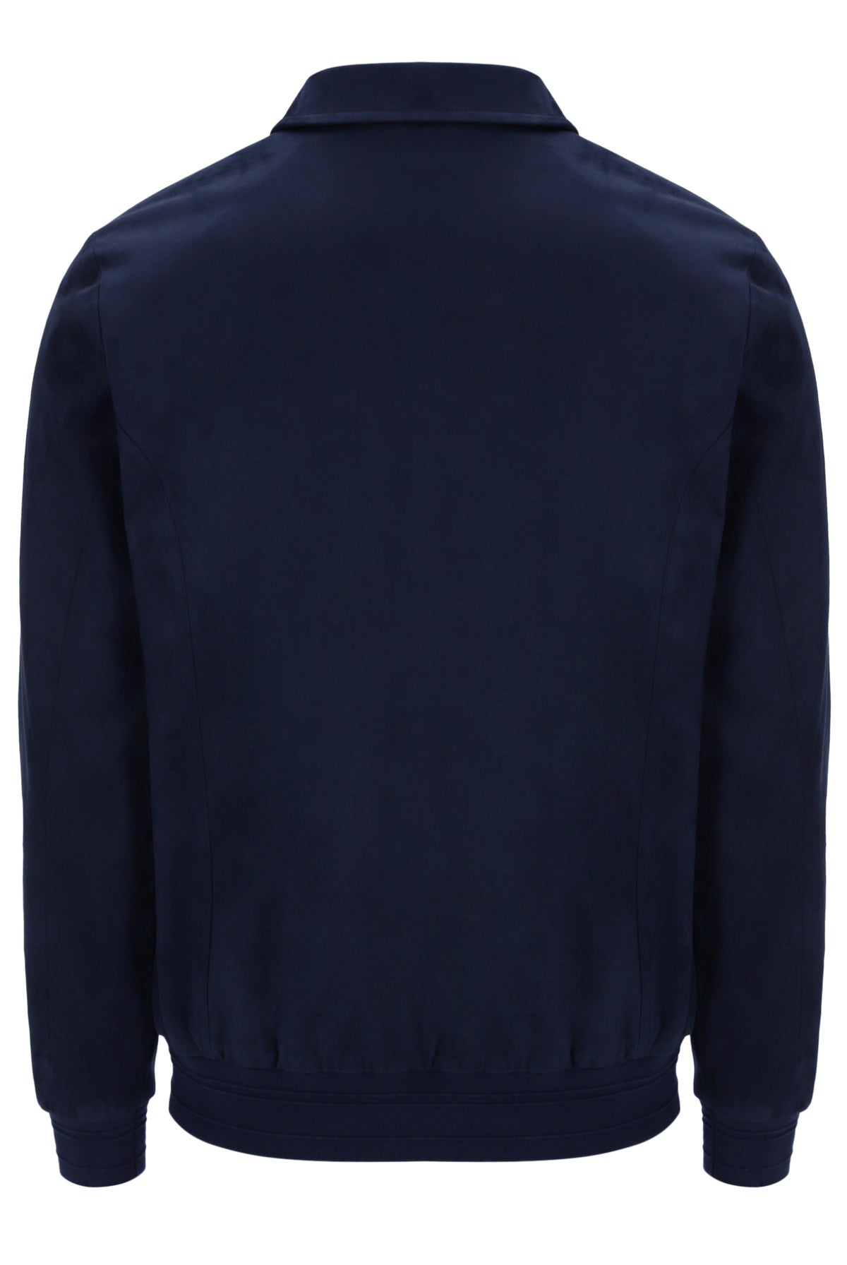 Navy blue jacket on a white background