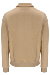 Beige jacket on a white background