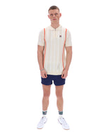 Tapioca Giorgio Crochet Patchwork Knitted Polo