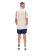 Giorgio Crochet Patchwork Knitted Polo