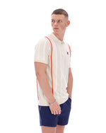 Giorgio Crochet Patchwork Knitted Polo