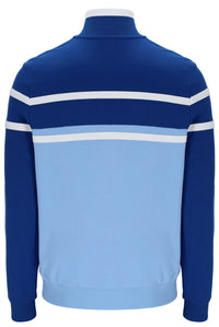 Displays the Frozen Fjord 'FILA' branded Giovanni Contrast Panels Track Top