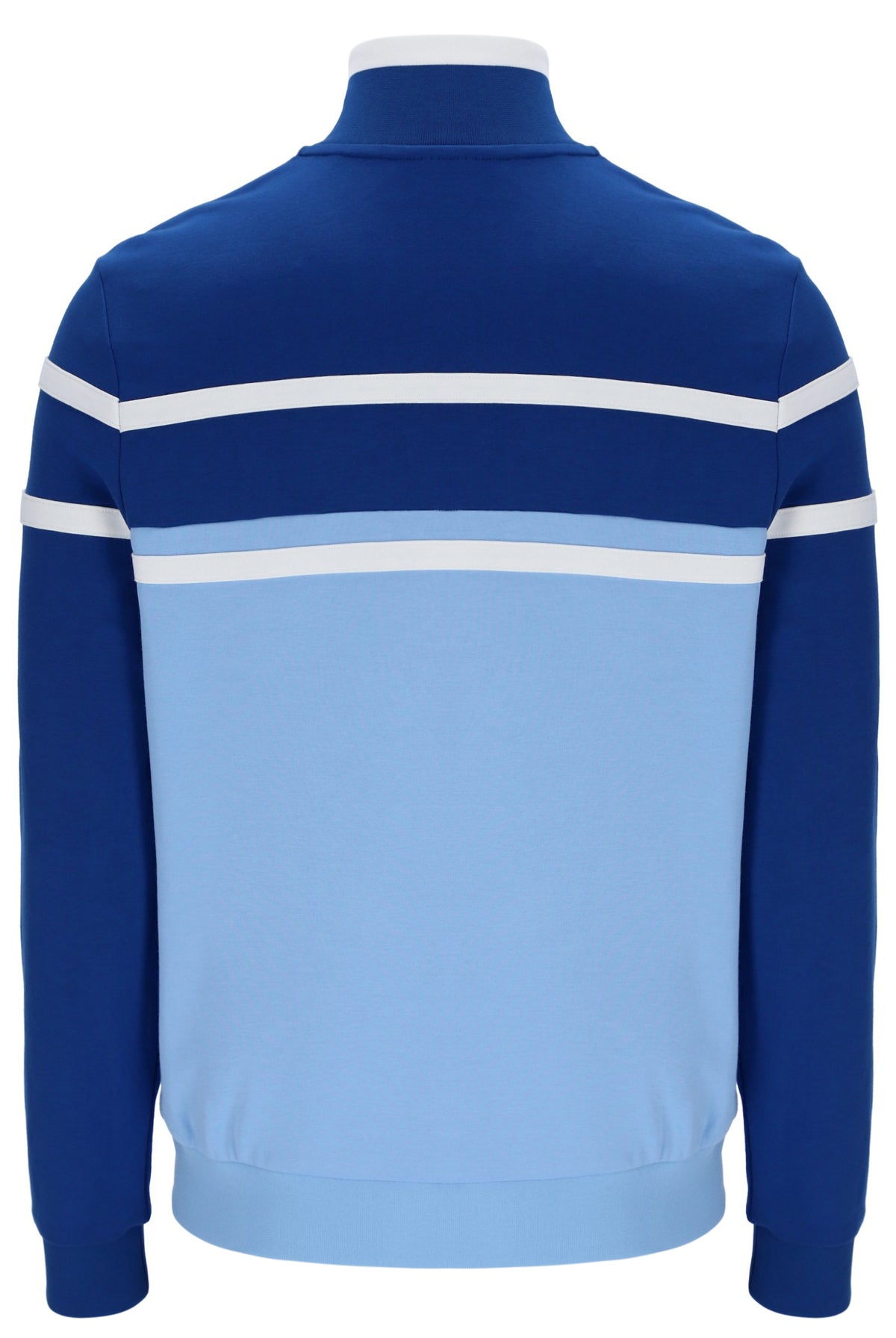 Displays the Frozen Fjord 'FILA' branded Giovanni Contrast Panels Track Top