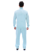 Sterling Blue Hanay Embossed Diamond Jacket