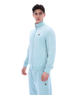 Sterling Blue Hanay Embossed Diamond Jacket