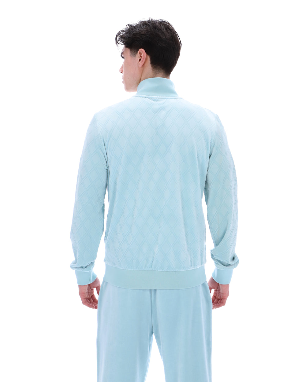 Sterling Blue Hanay Embossed Diamond Jacket