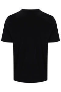 Displays the Black/ White 'FILA' branded Hanford T-Shirt