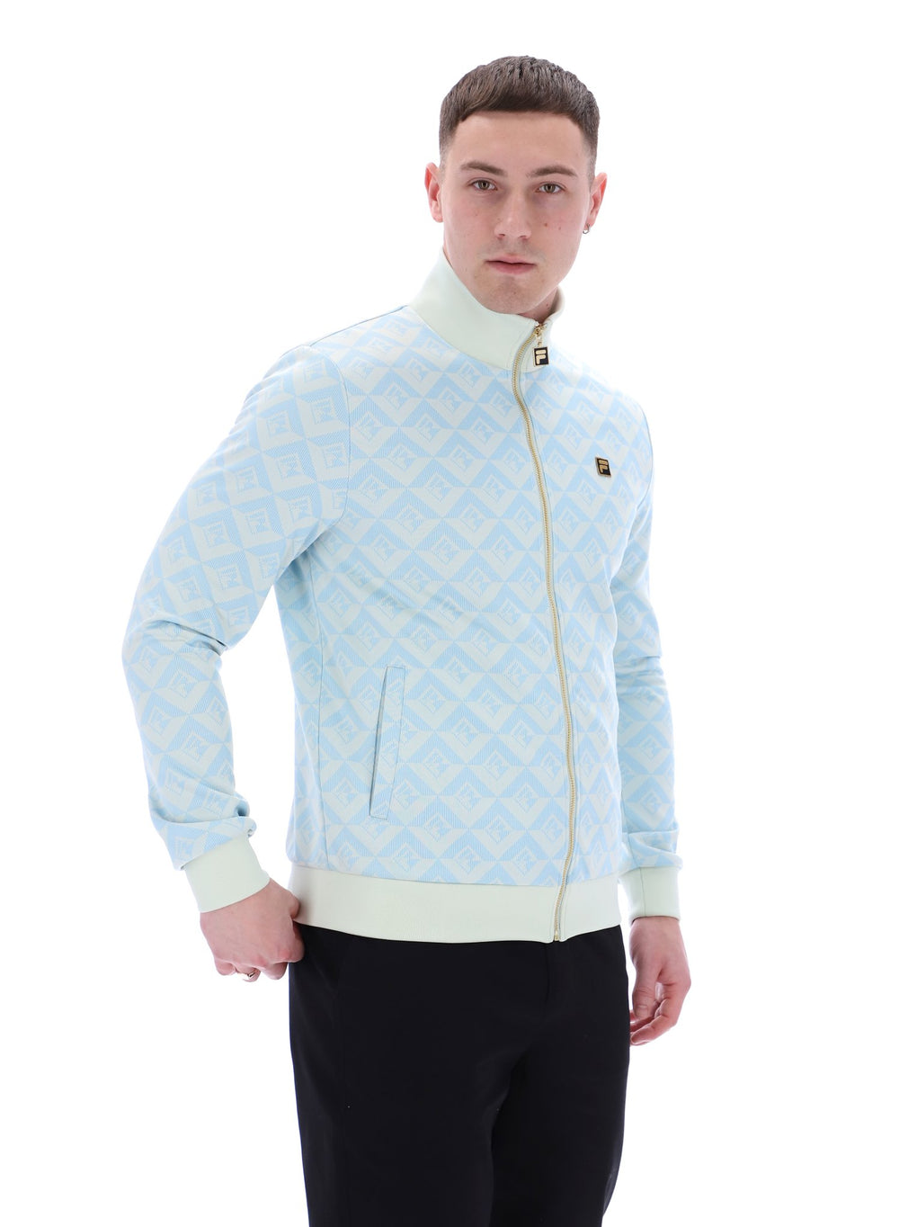 Hank Jacquard Geo Track Top