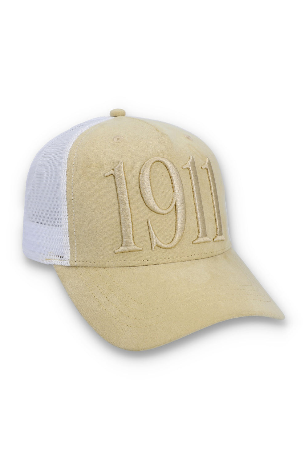 Classic Beige Hazza Large 1911 Embroidered Mesh-Back Cap