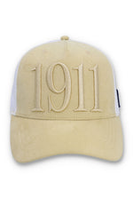 Classic Beige Hazza Large 1911 Embroidered Mesh-Back Cap
