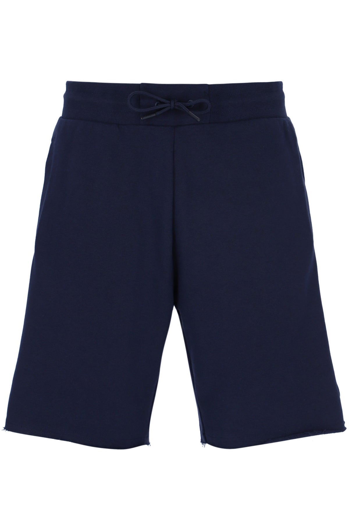 Navy Raw Hem Short
