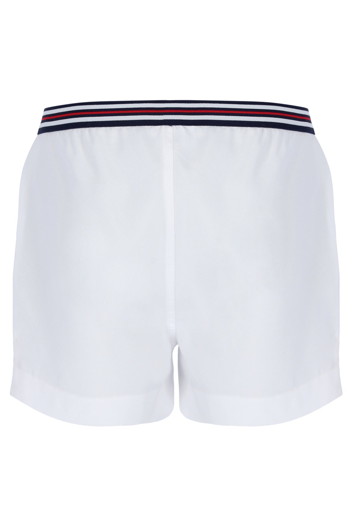 White High Tide Terry Pocket Stripe Shorts