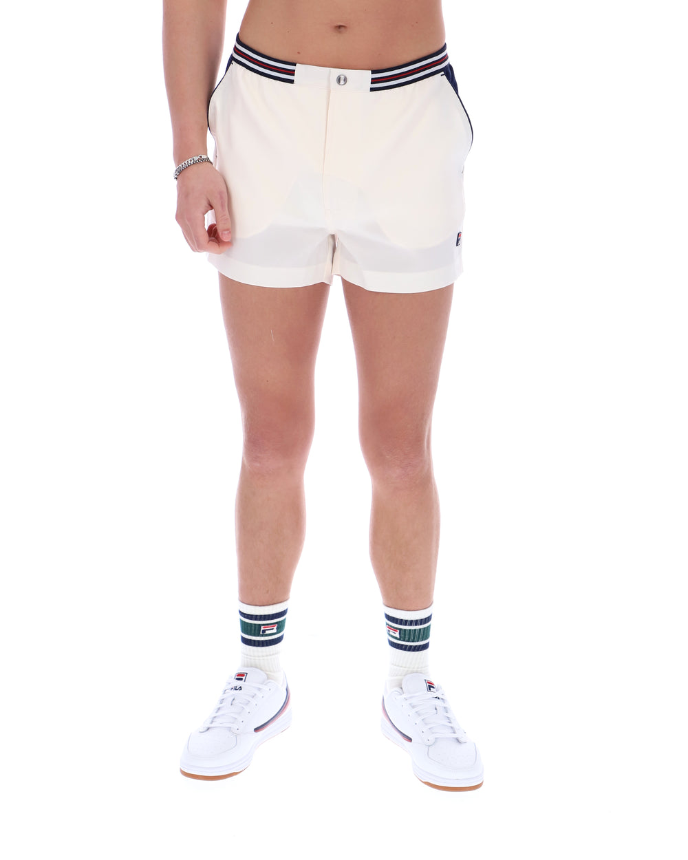 Gardenia High Tide Terry Pocket Stripe Shorts