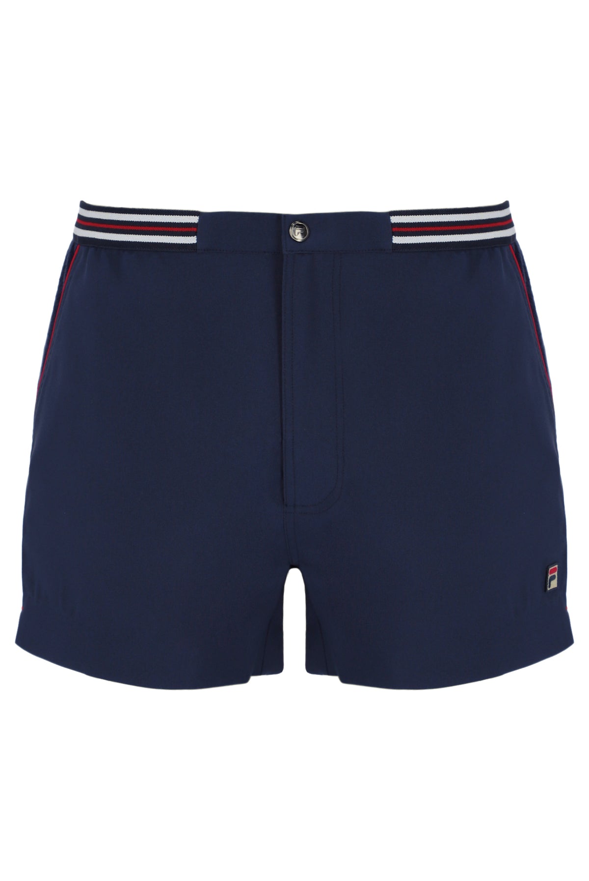 Fila Navy High Tide Terry Pocket Stripe Shorts